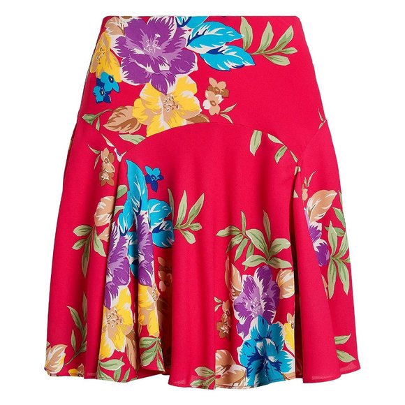 NWT Lauren Ralph Lauren Georgette Skirt Size 2 - Picture 1 of 7